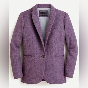 JCrew Parke blazer in purple herringbone English wool
